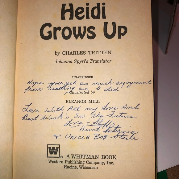 Well loved storyteller Charles Tritten’s - Heidi grows up- sequel to Heidi -used - Picture 4 of 6